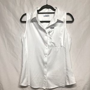 Columbia Classic White Sleeveless Shirt